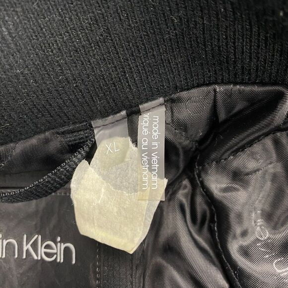 Calvin Klein Jacket Mens Size XL Black 100% Polyester Long Sleeve Full Zipper - Picture 7 of 16